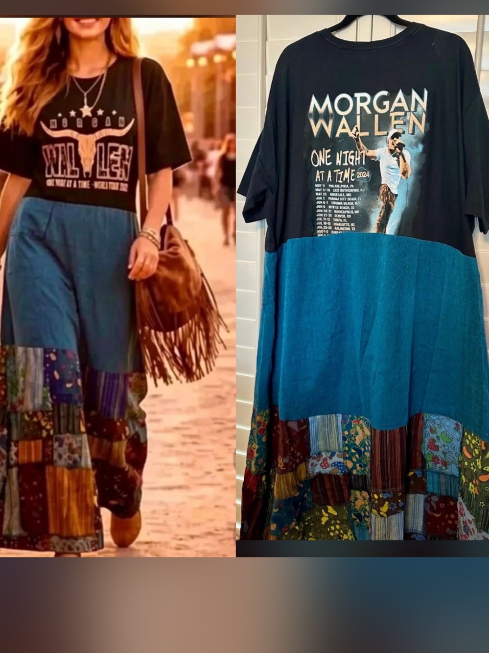 Morgan Wallen Upcycled Maxi Dress